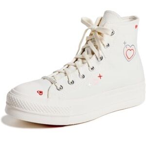 Converse Y2K Heart High-Top Sneakers with Heart Accents